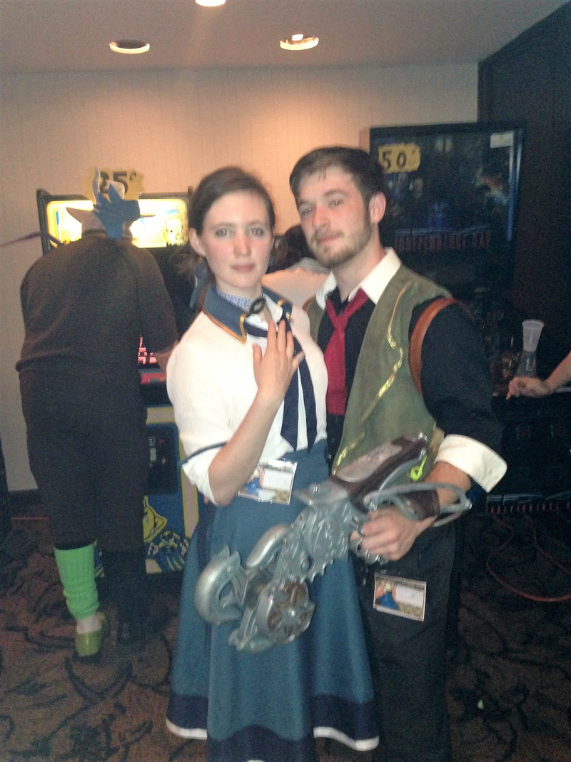 A really well done Elizabeth and Booker cosplay from Bioshock Infinite. I wish I had a taken a couple more this one came out a bit blurry.